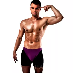 BOXER MEN PASSION LINGER PURPLE/ BLACK S/M