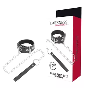 DARKNESS PENIS RING WITH STRAP