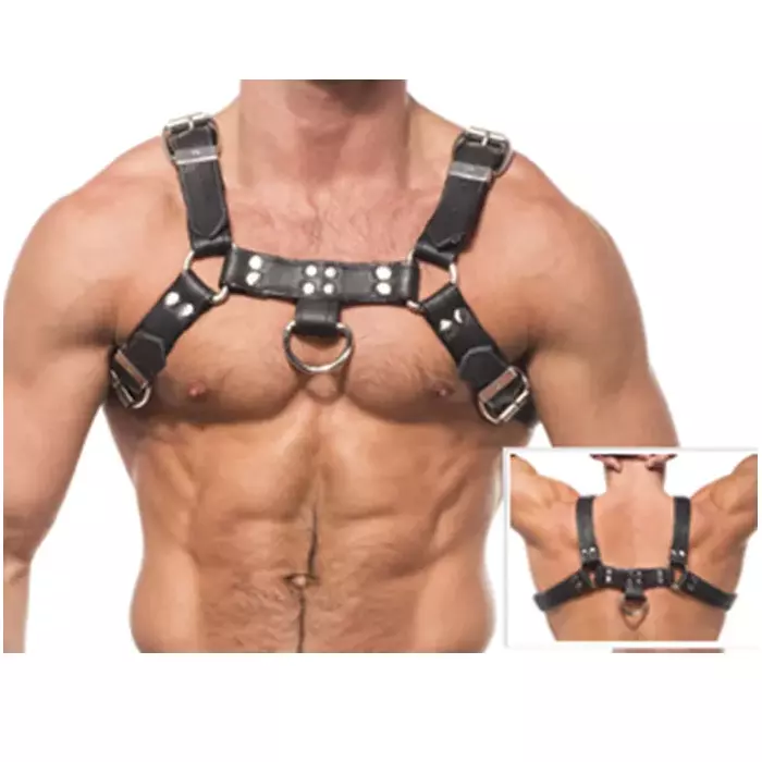Leather Body Chain Harness III D-208610 Photo 3