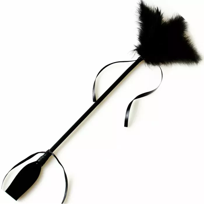 Fetish whip and feather SECRETPLAY BLACK WHIP & FEATHER Photo 2
