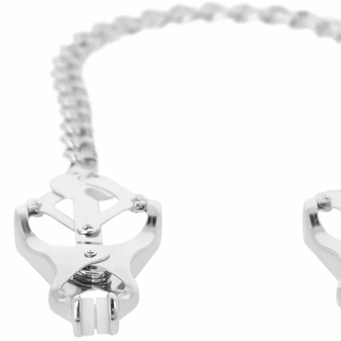 Nipple clamps DARKNESS metal with chain Photo 4