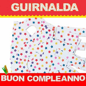 GARLAND BUON COMPLEANNO (kartons 220gr)