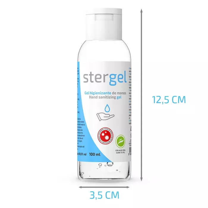 Hand sanitizing gel STERGEL HYDROALCOHOLIC ALOE VERA 100 ml Photo 2