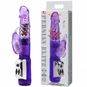 Vibrator BAILE PERSIAN ELITE RABBIT — silicone (TPR), length 23 cm, Ø 3.5 cm, waterproof, rechargeable