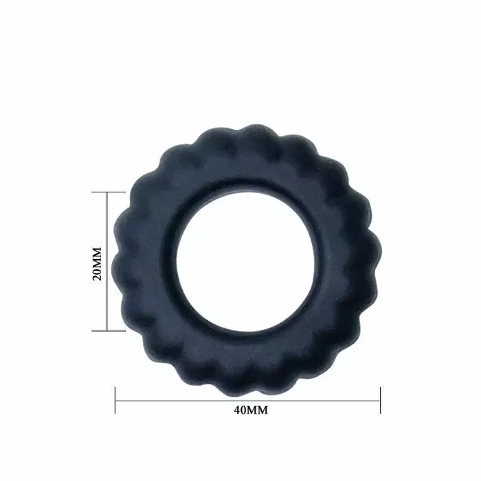 Cockring BAILE Titan Black — 2 cm Photo 4
