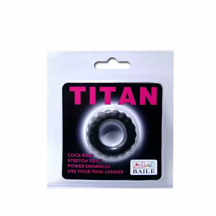 Cockring BAILE Titan Black — 2 cm Photo 5