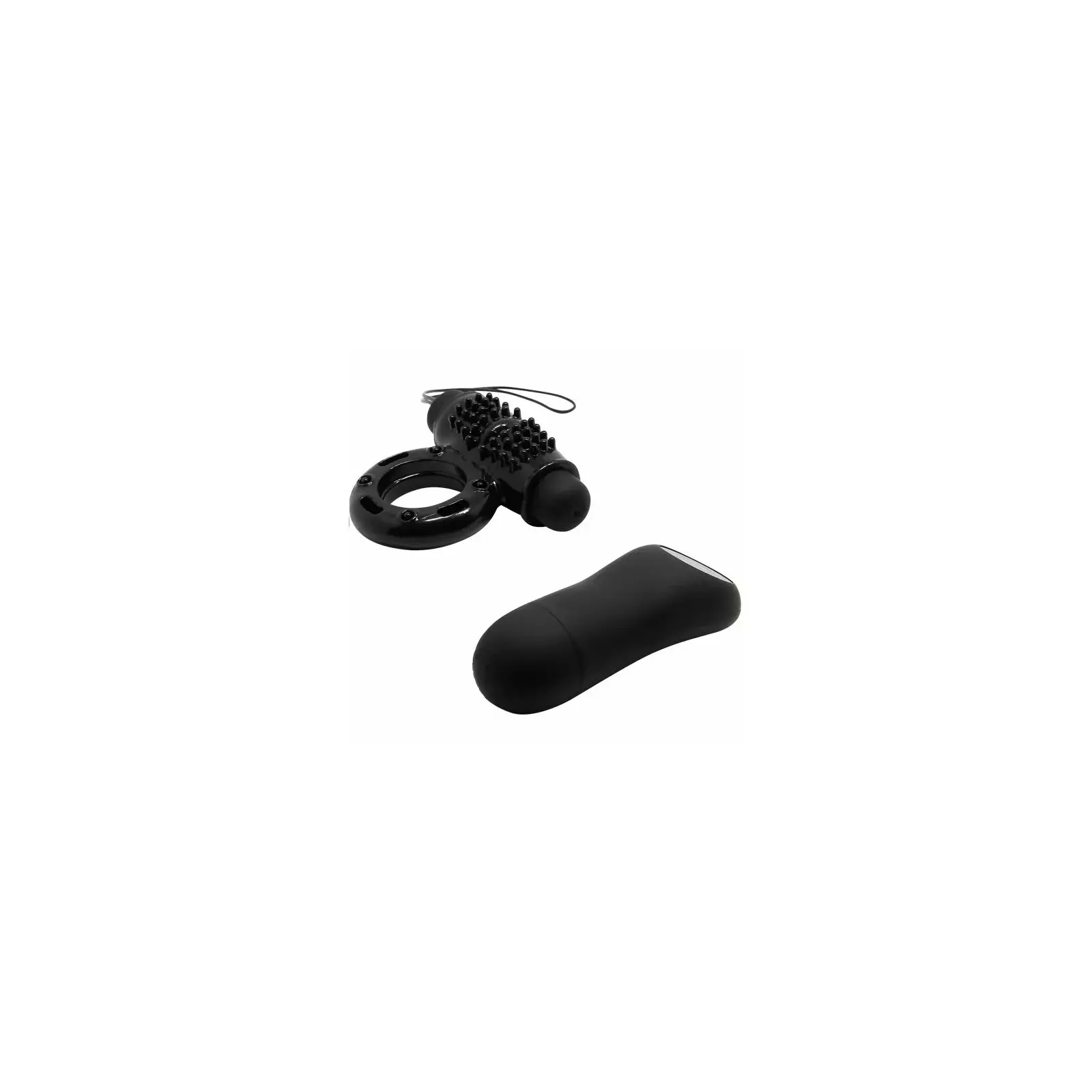 Насадка на пенис BAILE RING REMOTE CONTROL BLACK 20V D-207053 Photo 2