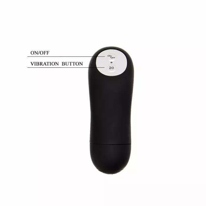 Vibrējošais gredzens BAILE Ring Remote Control Black 20V Photo 5