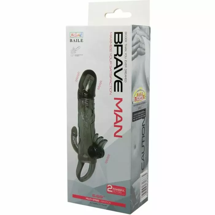 Penis sleeve BAILE Brave Man 16.5 cm Photo 10