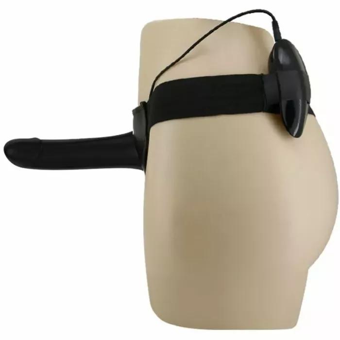 Strap-on harness with vibrating dildo 17.3 cm — pretty male Photo 2