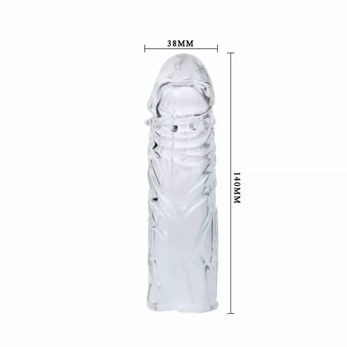 Penis sleeve BAILE LILAC — 13 cm, TPR Photo 6