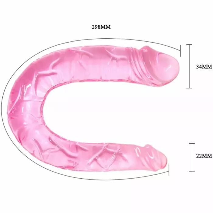 Silikona divgalvu dildo BAILE D-219260 Photo 4