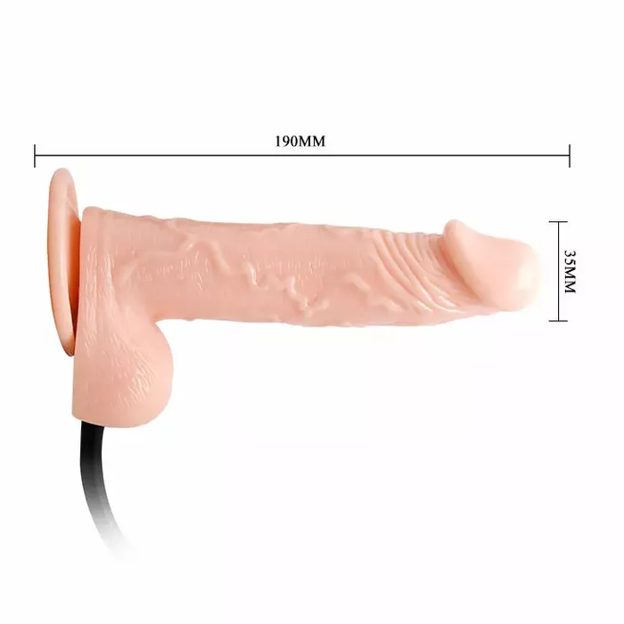 Piepūšams vibrējošs dildo BAILE D-219111 Photo 5