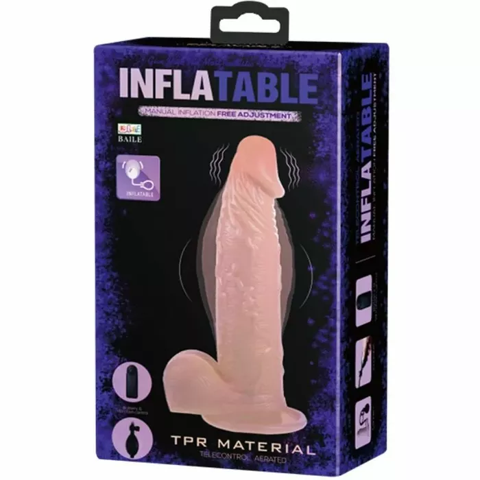Piepūšams vibrējošs dildo BAILE D-219111 Photo 10