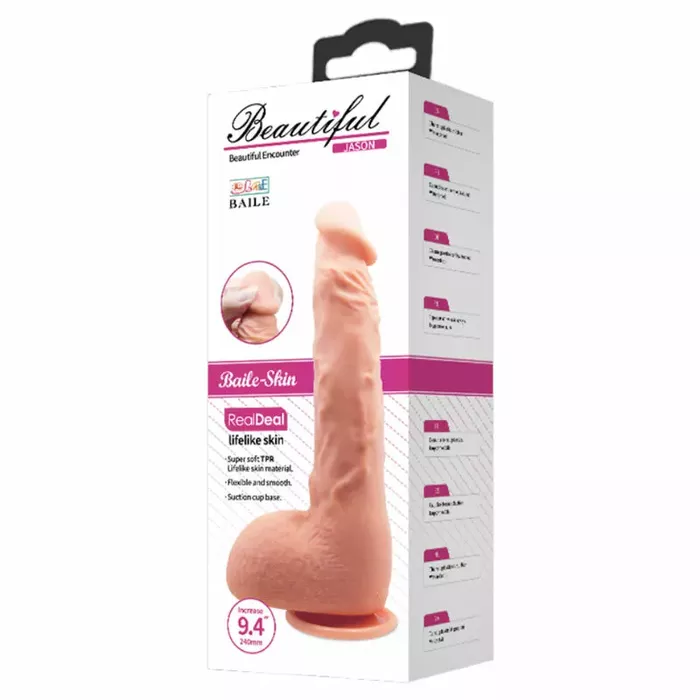 Dildo BAILE Jason Natural — 24 cm ABS+PVC Photo 4