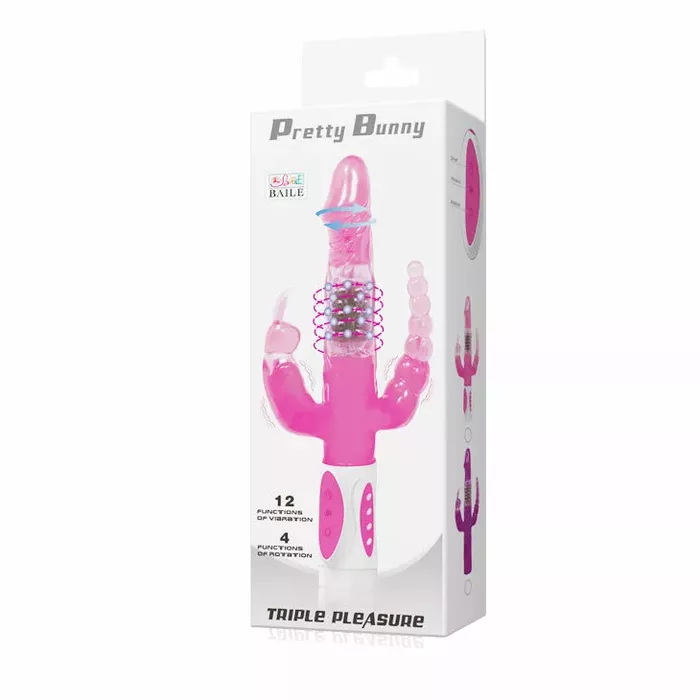 BAILE Pretty Bunny Triple Vibrator Rotator Photo 7