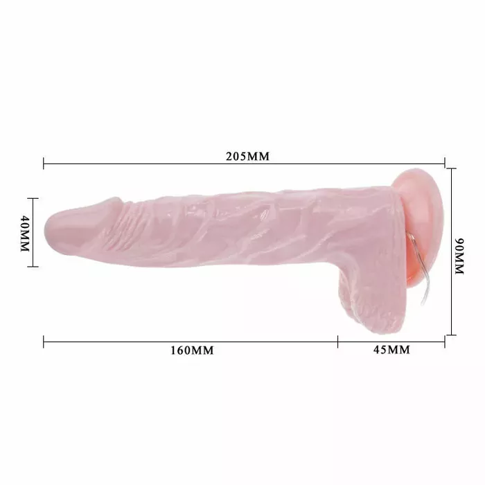 Dildo BAILE Super Rota Dong — 20,5 cm, Ø 4 cm Photo 5