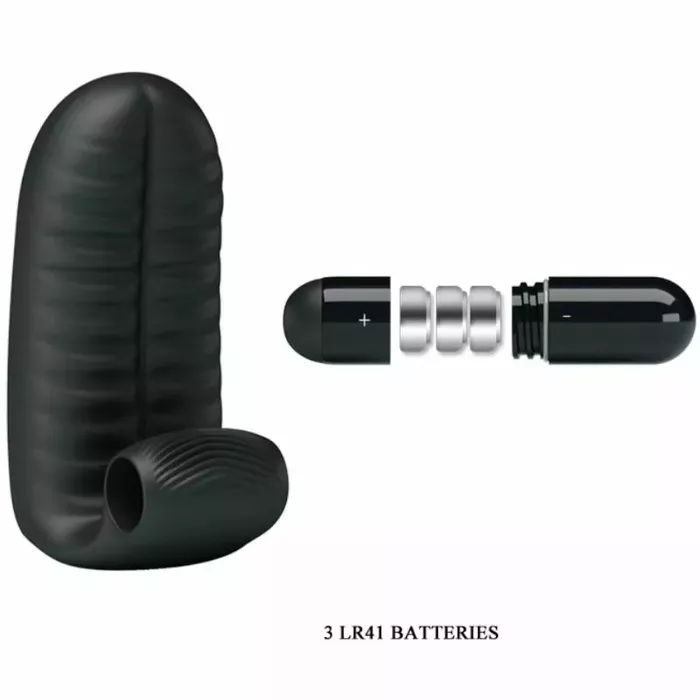 Stimulator thimble FLIRTATION Abbott Black Photo 5