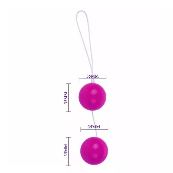 Вагинальные тренажеры BAILE Twins Balls Lilac Photo 2
