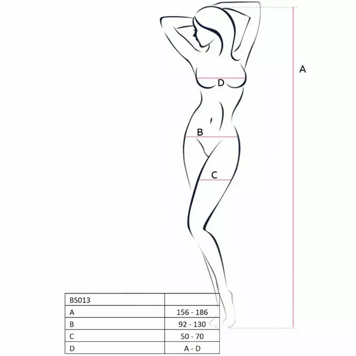 PASSION BS013 Red Bodystocking Photo 3