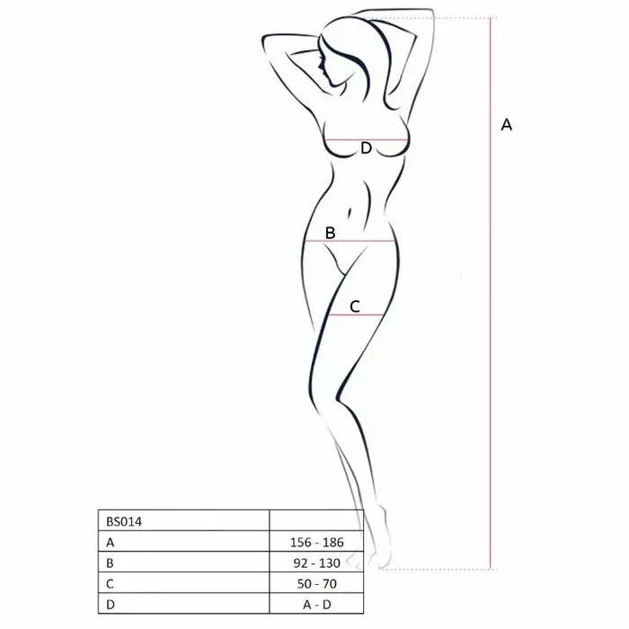 PASSION BS014 Red Bodystocking Photo 3
