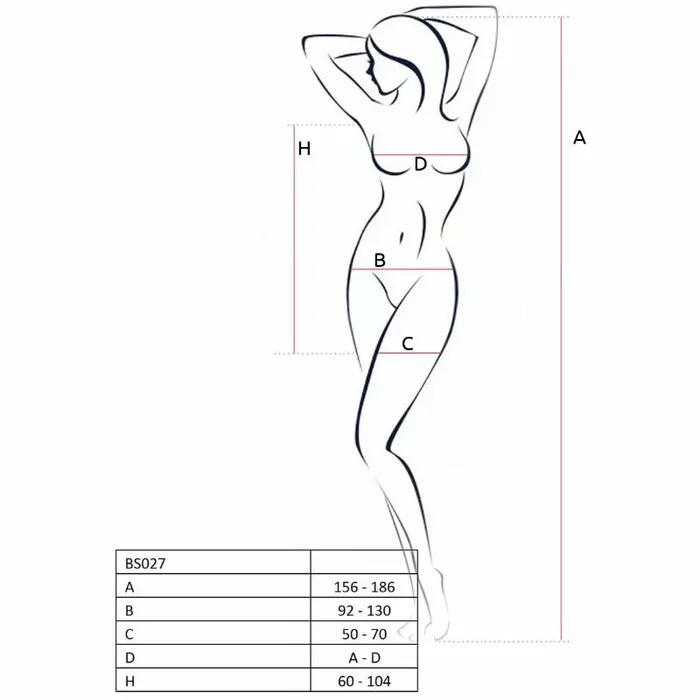 PASSION BS027 bodistokinga kleita — balta, one size Photo 3