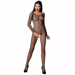 Бодистокинг PASSION BS068 — чёрный, one size, 80% полиамид 20% эластан