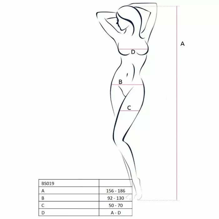 Бодистокинг PASSION BS019 — чёрный, one size Photo 2