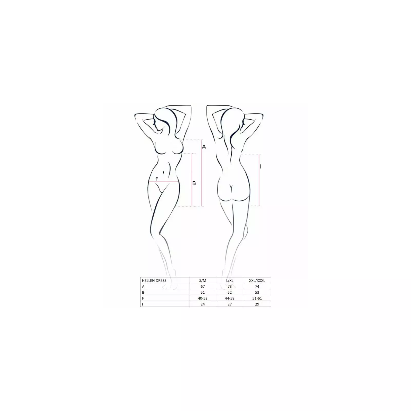 PASSION - Sieviešu HELLEN Kleita un Stringi, D-216733 Photo 3