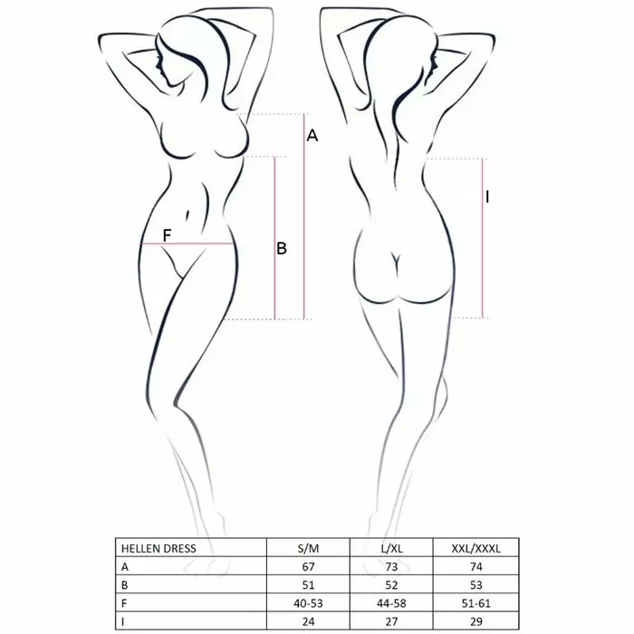 Комплект PASSION Hellen — платье и стринги S/M Photo 3