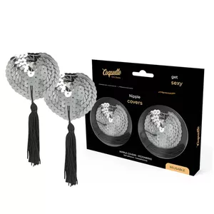 COQUETTE CHIC DESIRE NIPPLE COVERS SILVER