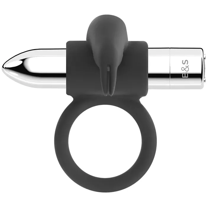 Vibrating ring black&silver BURTON Rechargeable 10V Photo 6