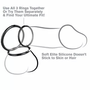 FANTASY C-RINGZ SILICONE 3 RING STAMINA SET