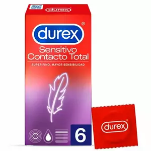 DUREX SENSITIVE TOTAL CONTACT 6 GAB.