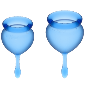 SATISFYER FEEL GOOD MENSTRUAL CUP DARK BLUE  15+20ML