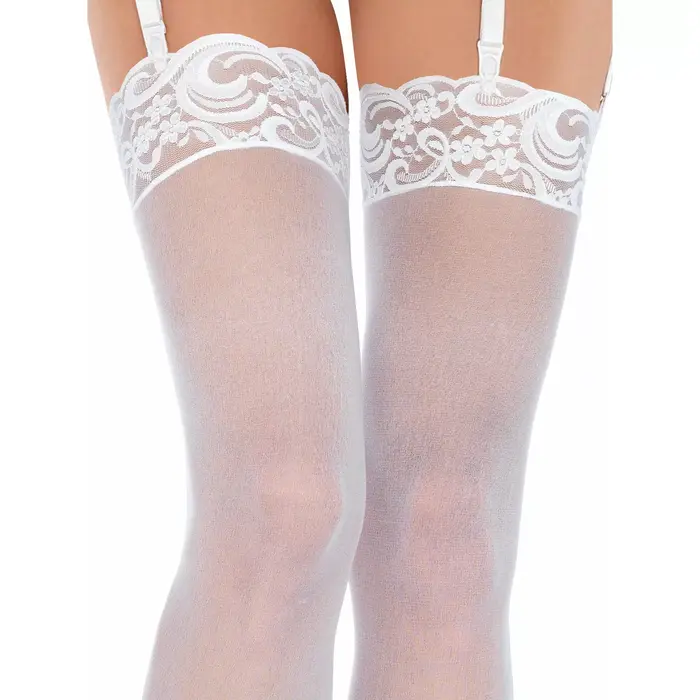 Leg Avenue OUTLET neilona zeķbikses ar mežģīnēm Photo 2