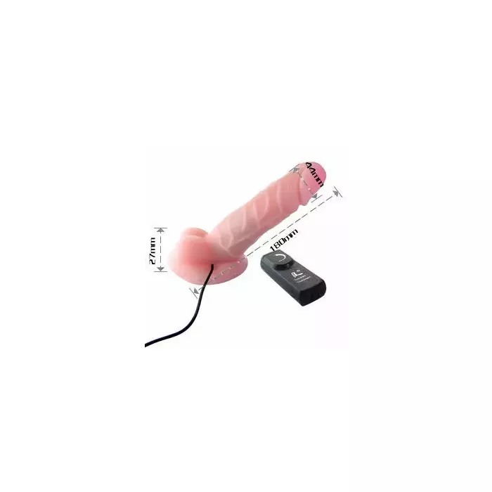 Vibrator BAILE Cibersking Realistic Penis Rotator Photo 4