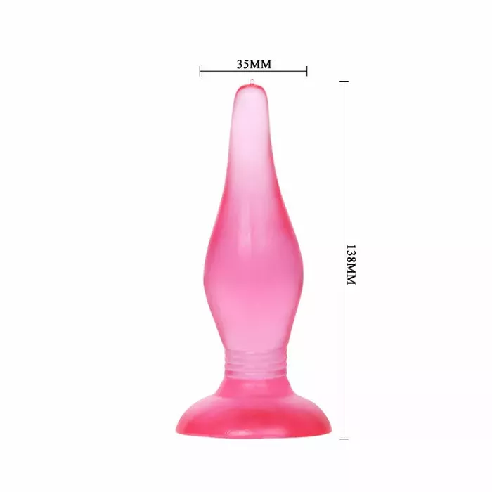 Anālais plugs BAILE Lilac Soft Touch 14.2 cm Photo 3
