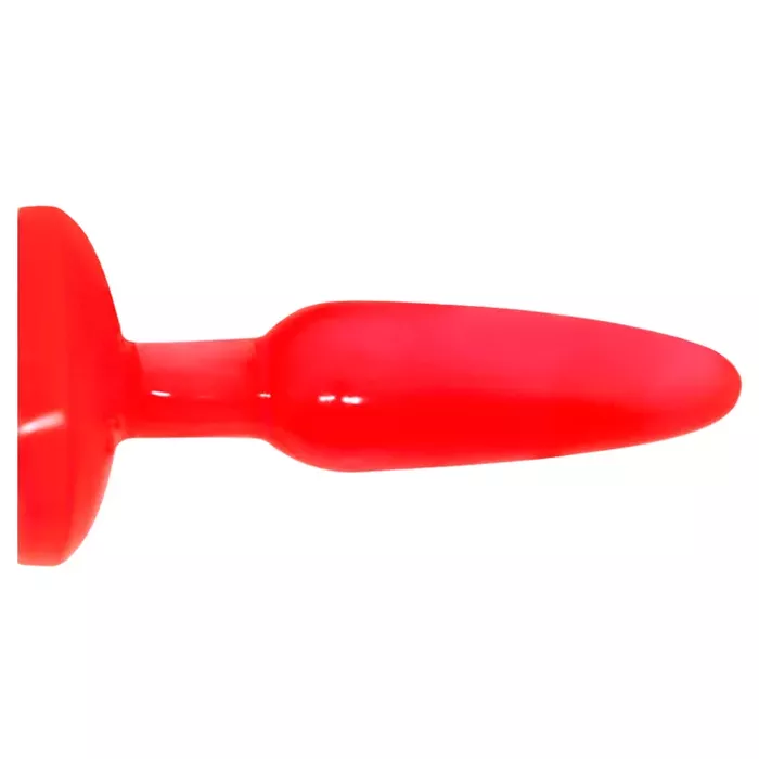 Анальная пробка BAILE Red Soft Touch — силикон 14.2x3.9 см Photo 4