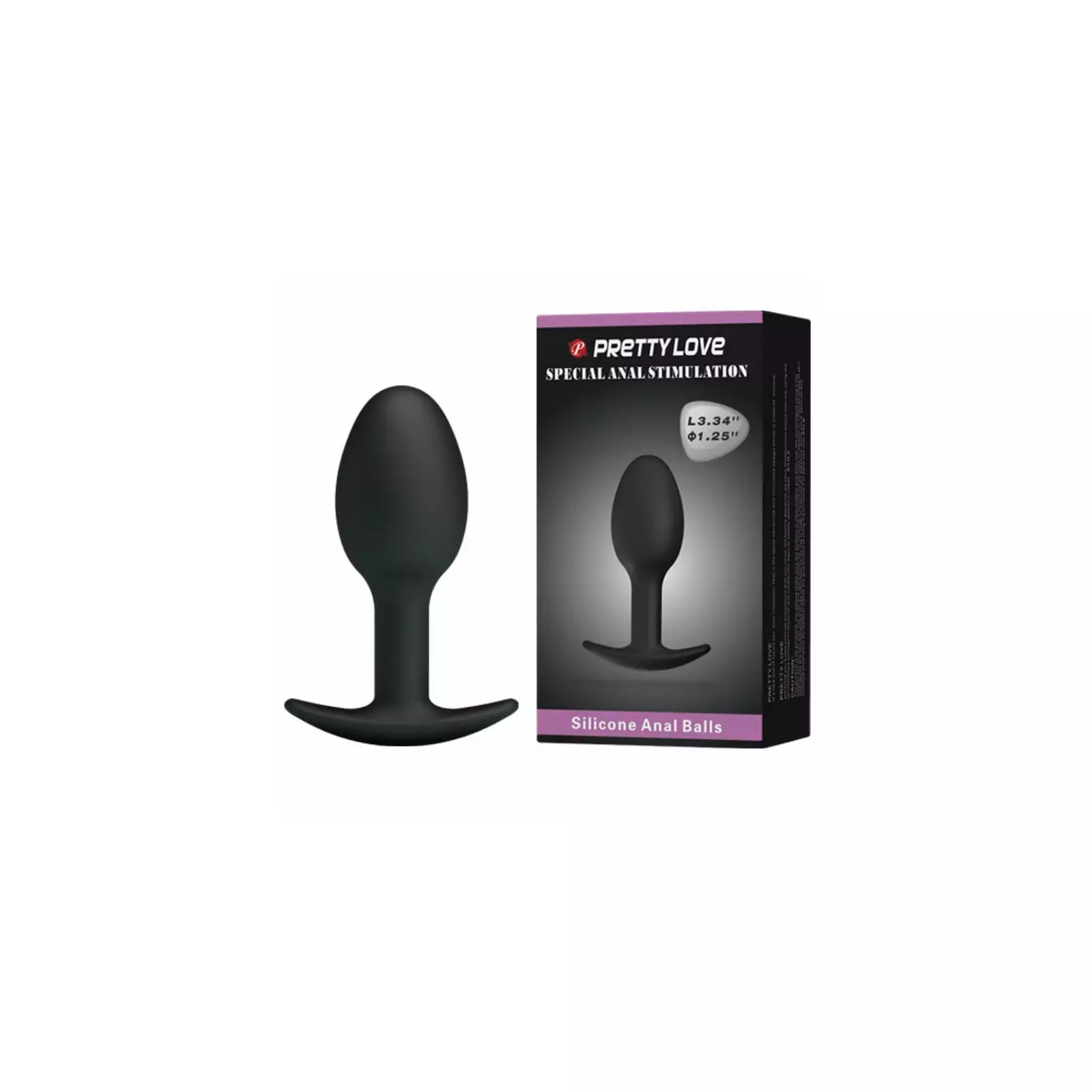 PRETTY LOVE - SILICONE ANAL PLUG D-211806 Photo 1