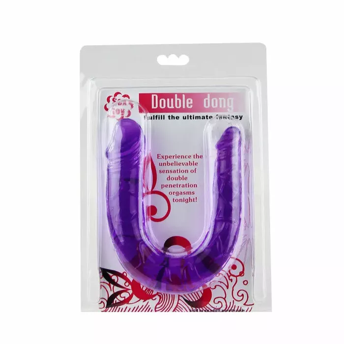 Double-ended dildo BAILE flexible jelly D66-194148LL Photo 5