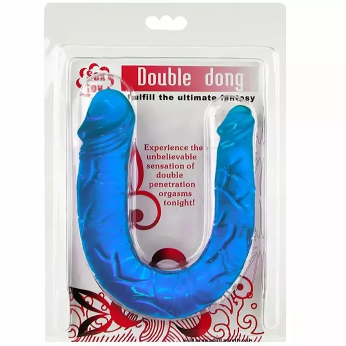 Фаллоимитатор BAILE Double Dong — двусторонний TPR 30,5 см Photo 2