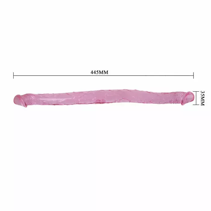 Dildo BAILE Double Dong Blue — 44.5 cm, Ø 3.5 cm Photo 5
