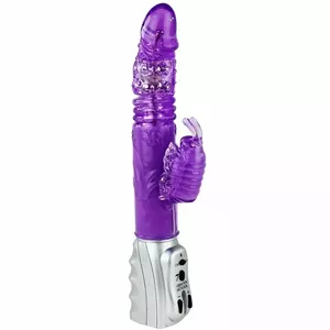 Vibrators BAILE Butterf Tulip Rotator Up & Down — silikons, rotējošs uz leju/uz augšu, svars 0.303 g