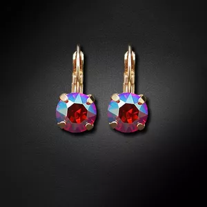 Auskari "Krāšņums II (Light Siam Shimmer)" ar Swarovski™ kristāliem