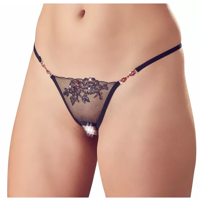 Стринги Cottelli Collection String Red Gemstones M/L Photo 2