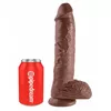 Dildo King Cock 10 inch Balls — 25.4 cm, Ø 5.1 cm Photo 2