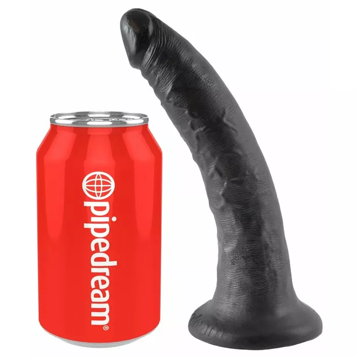 Dildo King Cock 7" Dark — reālistisks PVC 20,5 cm Photo 2