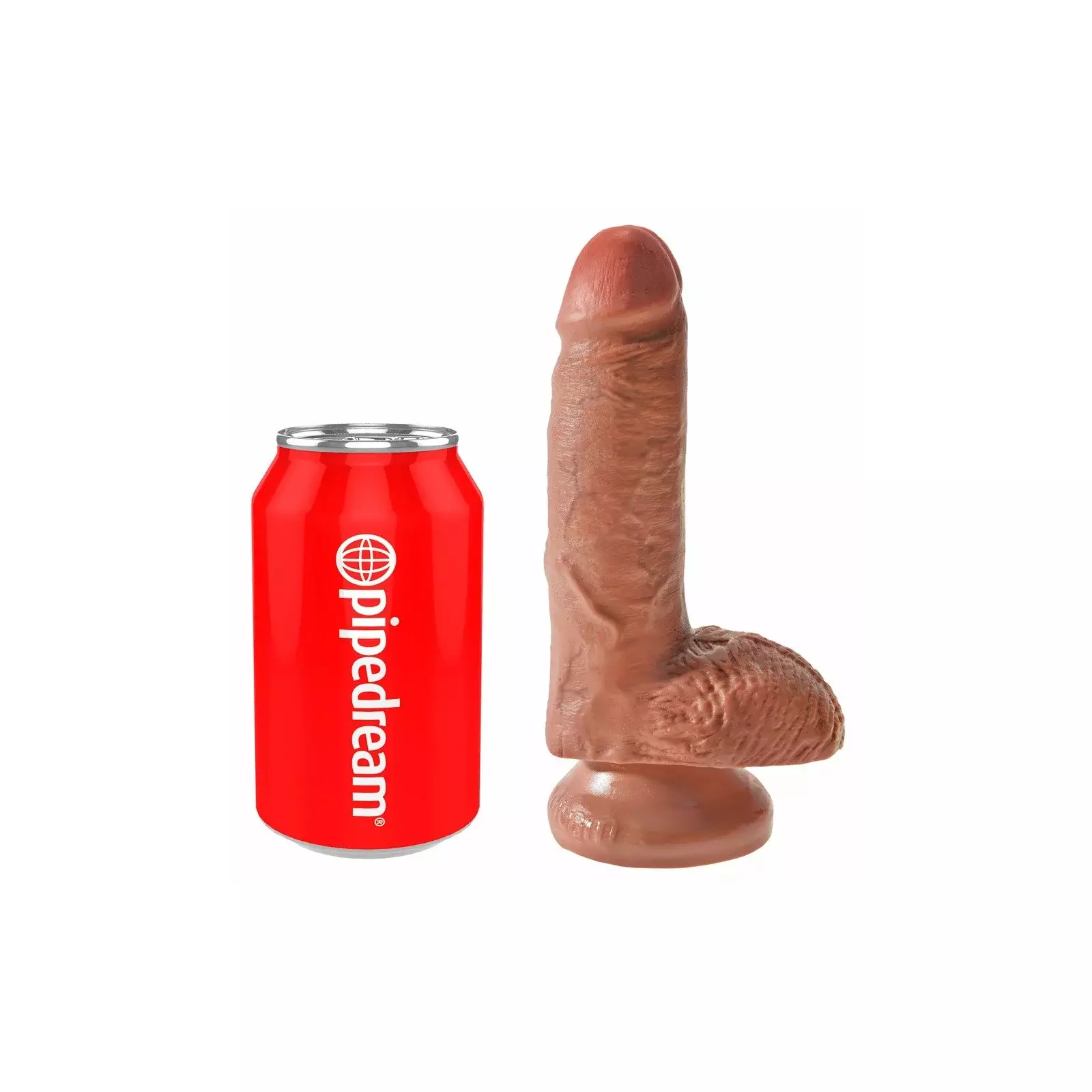 Dildo King Cock 7" ar bumbām Photo 2