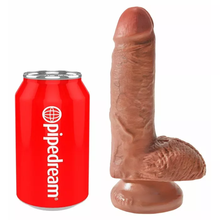 Фаллоимитатор King Cock 7" Cock w Balls Tan Photo 2